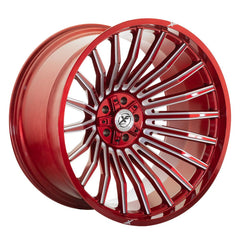 24x12 XF-231 Anodized Red & Milled -44mm - HulkOffsets