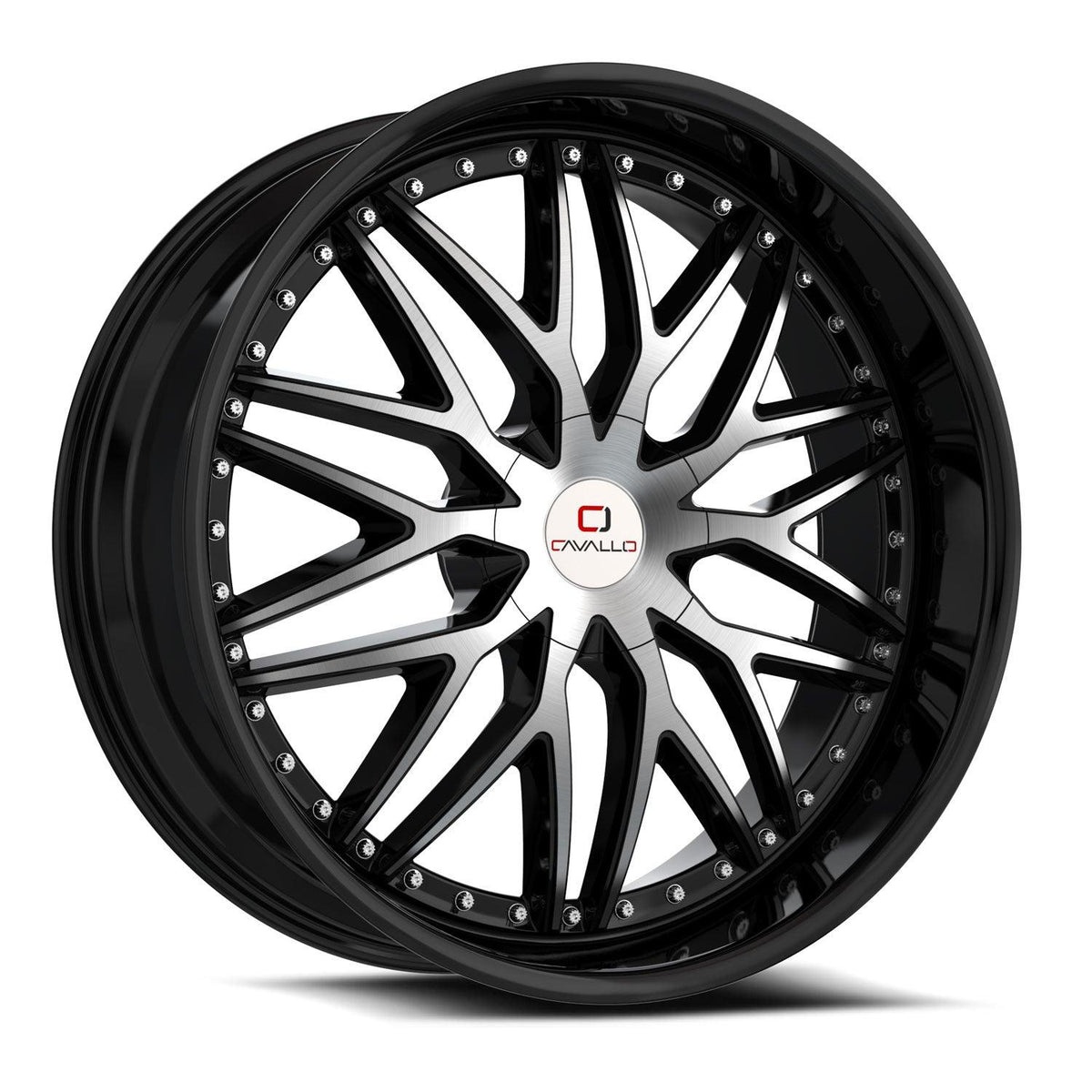 20x8.5 CLV-46 Gloss Black & Machined +35mm - HulkOffsets