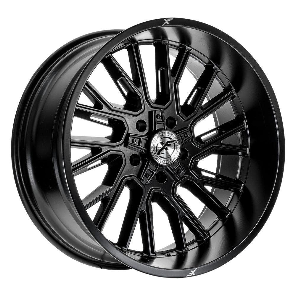 XF Off-Road 22x10 XF-230 Satin Black -18mm - HulkOffsets