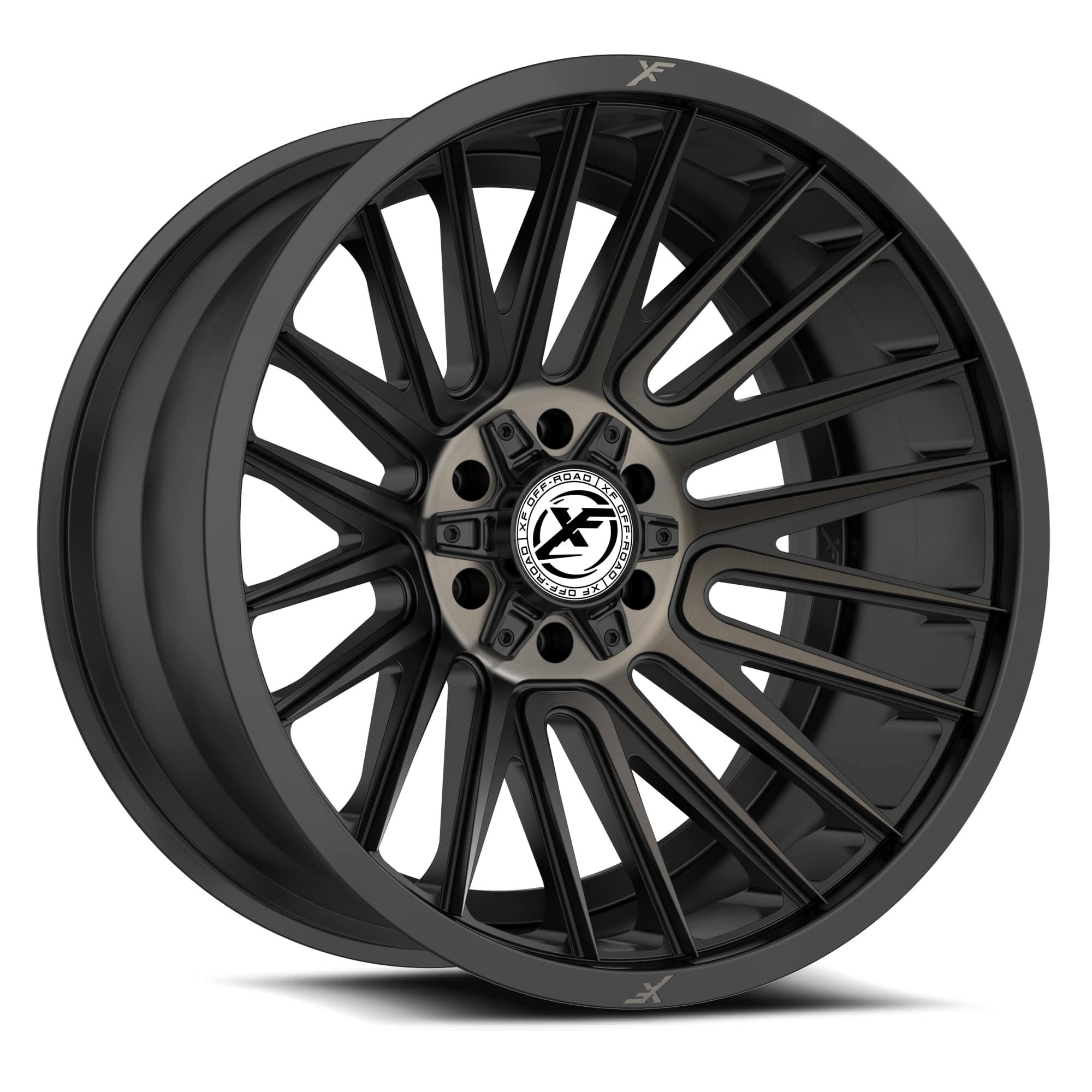 20x10 XF-234 Satin Black & Bronze Machined Double Dark Tint -12mm - HulkOffsets