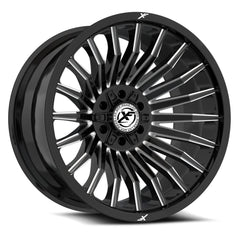 20x10 XF-231 Gloss Black & Milled -24mm - HulkOffsets