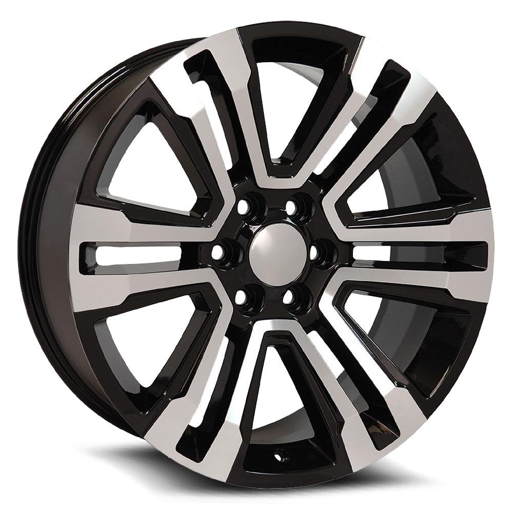 22x9 G-10 Gloss Black & Machined +24mm - HulkOffsets