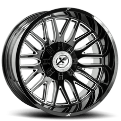 22x12 XF-240 Gloss Black & Milled -44mm - HulkOffsets