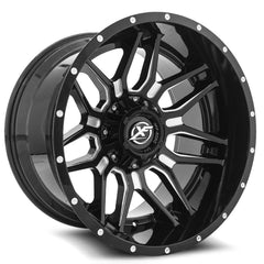 26x14 XF-222 Gloss Black & Milled -76mm - HulkOffsets