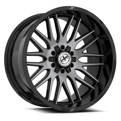 20x9 XF-240 Gloss Black & Brushed Double Dark Tint +0mm - HulkOffsets