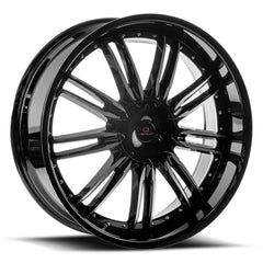 24x9 CLV-54 Gloss Black & Machined +18mm - HulkOffsets