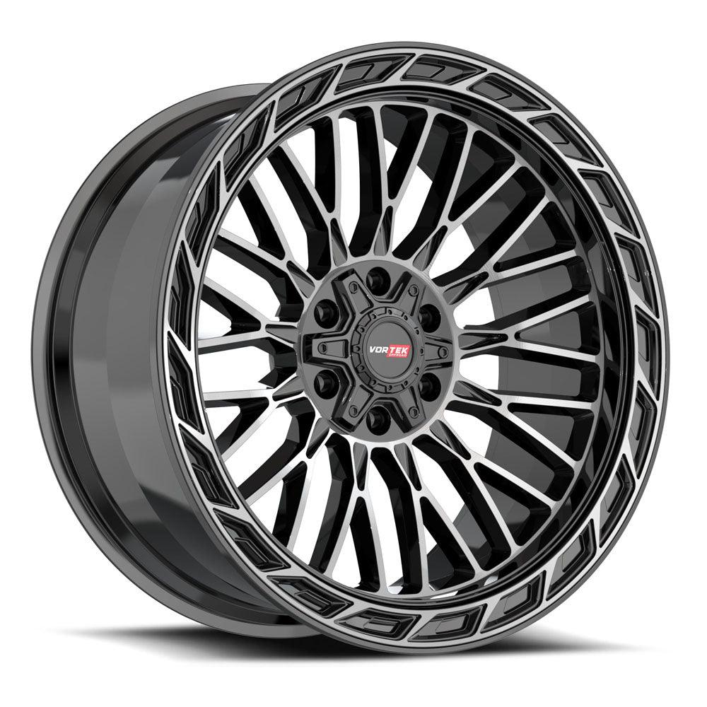 20x9 VRP-502 Black Diamond Cut W/ Dark Tint +18mm - HulkOffsets