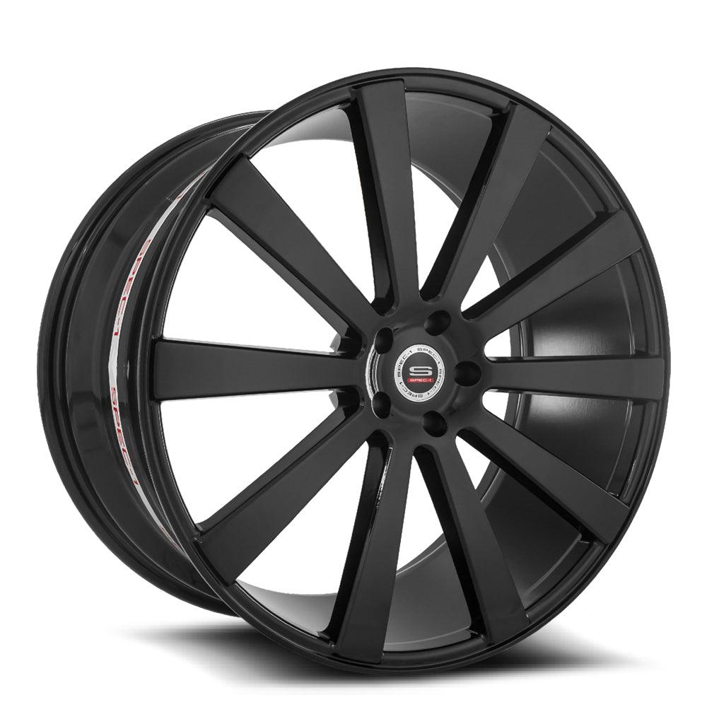 20x10.5 SPL-002 Gloss Black +42mm - HulkOffsets