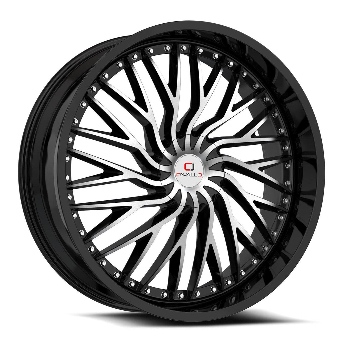 26x9.5 CLV-43 Gloss Black & Machined +18mm - HulkOffsets