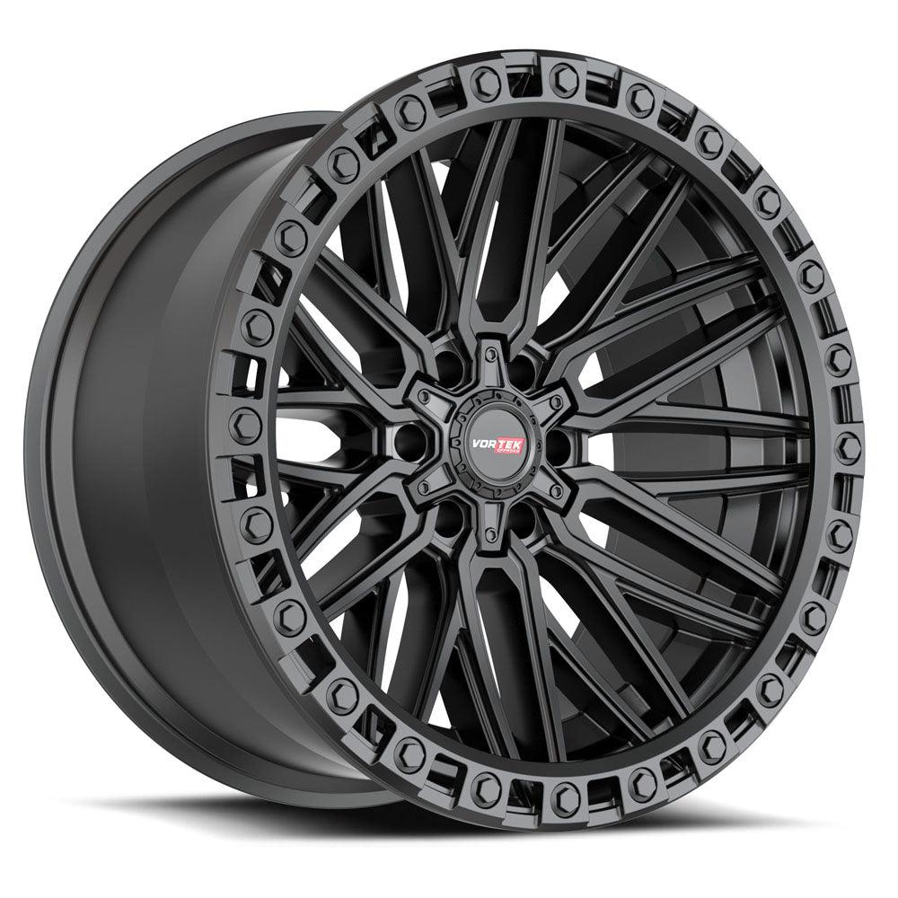 17x9 VRT-608 Matte Black -12mm - HulkOffsets