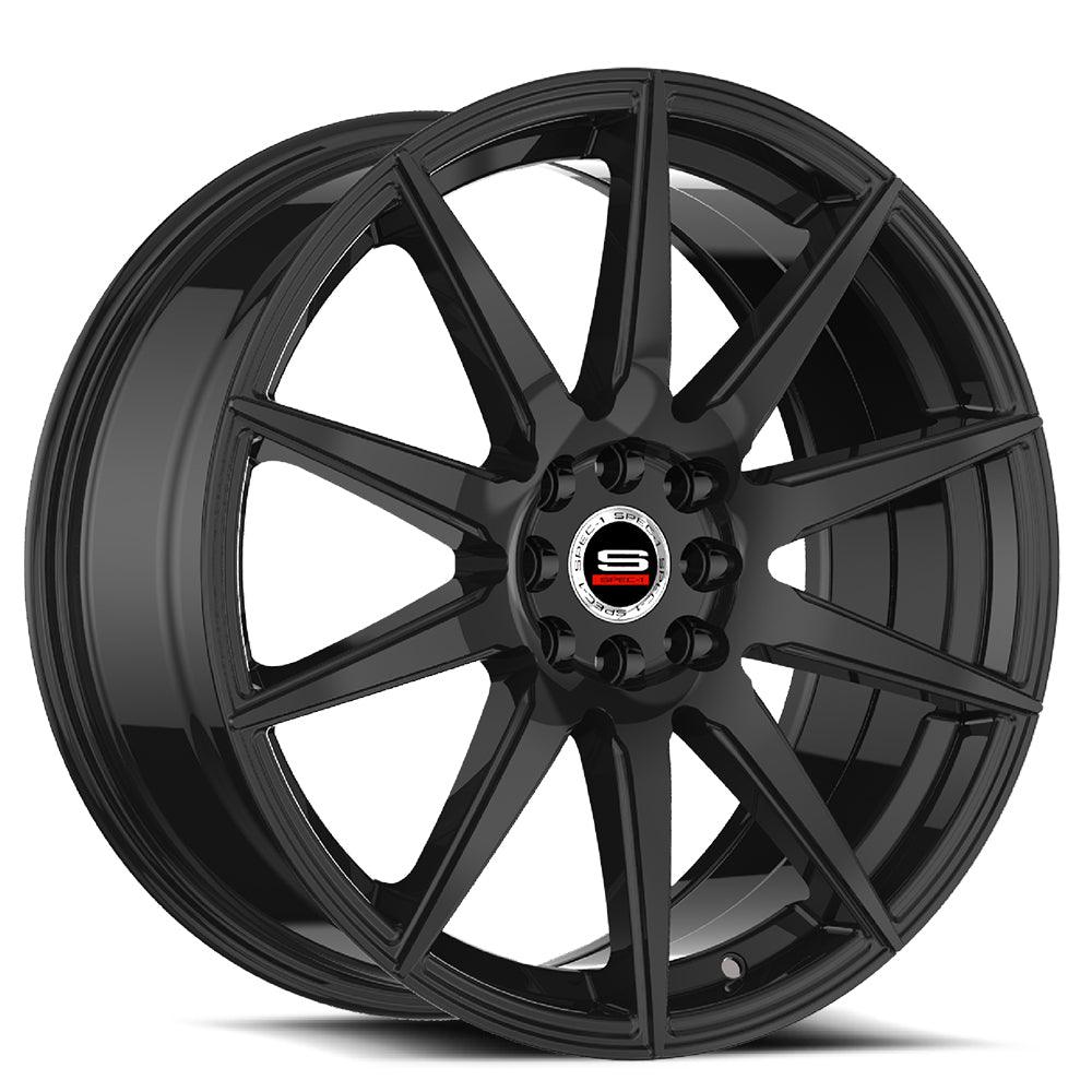 18x8 SP-51 Gloss Black +38mm - HulkOffsets