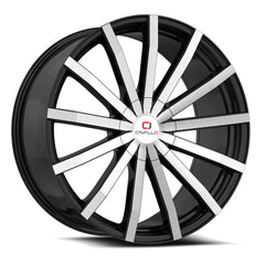 Cavallo 24x9 CLV-52 Gloss Black & Machined +34mm - HulkOffsets