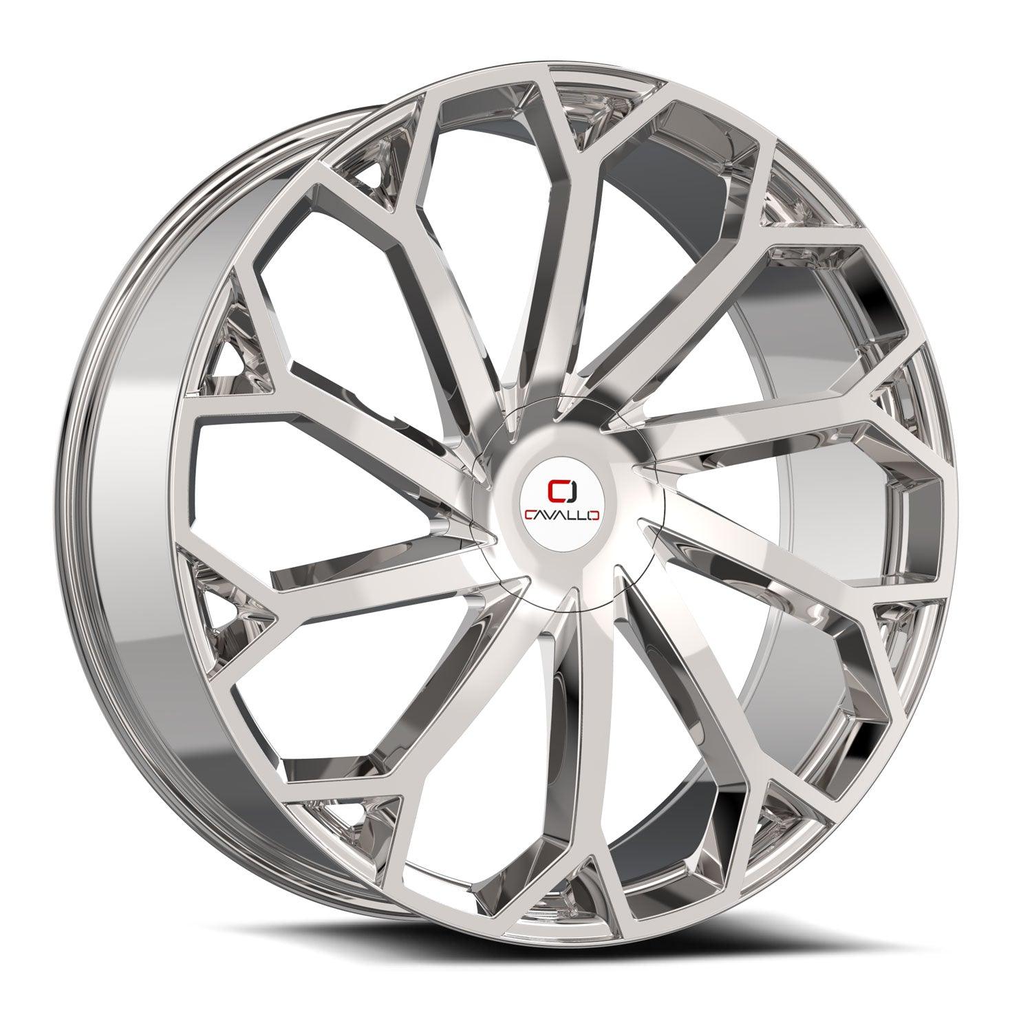 26x9.5 CLV-51 Chrome +18mm - HulkOffsets