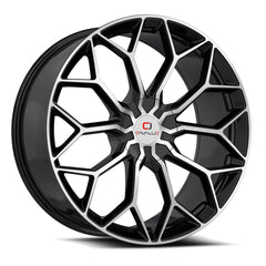 22x9.5 CLV-44 Gloss Black & Machined +15mm - HulkOffsets