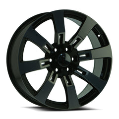 22x9 G-02 Gloss Black & Machined +31mm - HulkOffsets