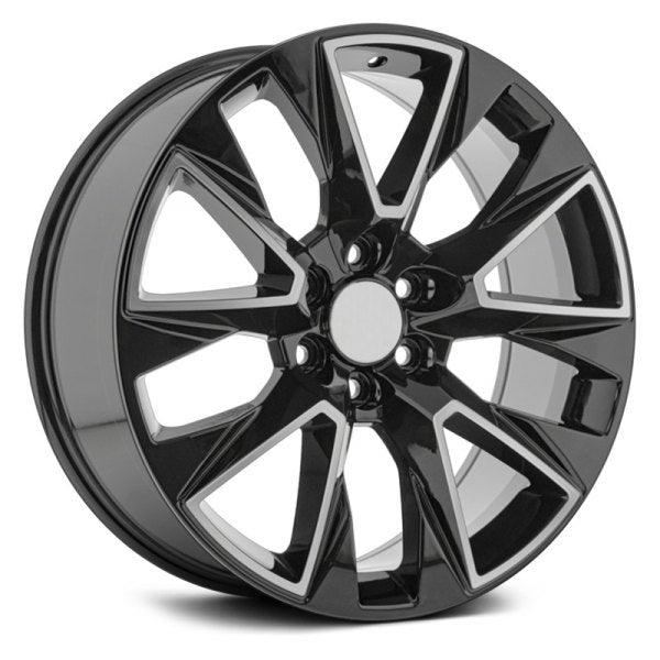 22x9 C-14 Gloss Black & Machined +31mm - HulkOffsets