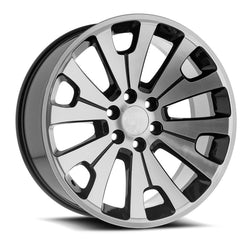 22x9 G-12 Gloss Black & Machined +24mm - HulkOffsets