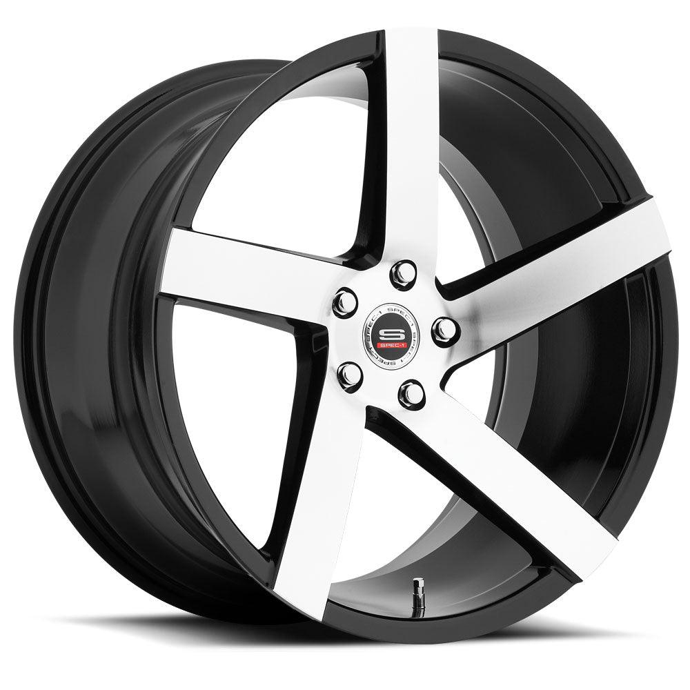 20x10.5 SPM-80 Gloss Black & Machined +38mm - HulkOffsets