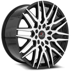 22x9.5 CLV-24 Gloss Black & Machined +15mm - HulkOffsets