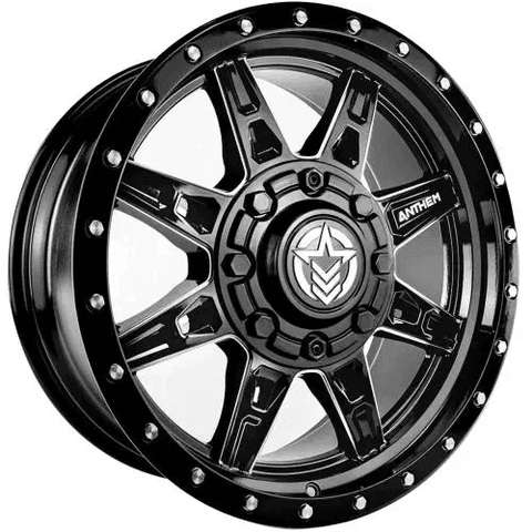20x9 Rogue Gloss Black with Milled Spoke Edges - HulkOffsets